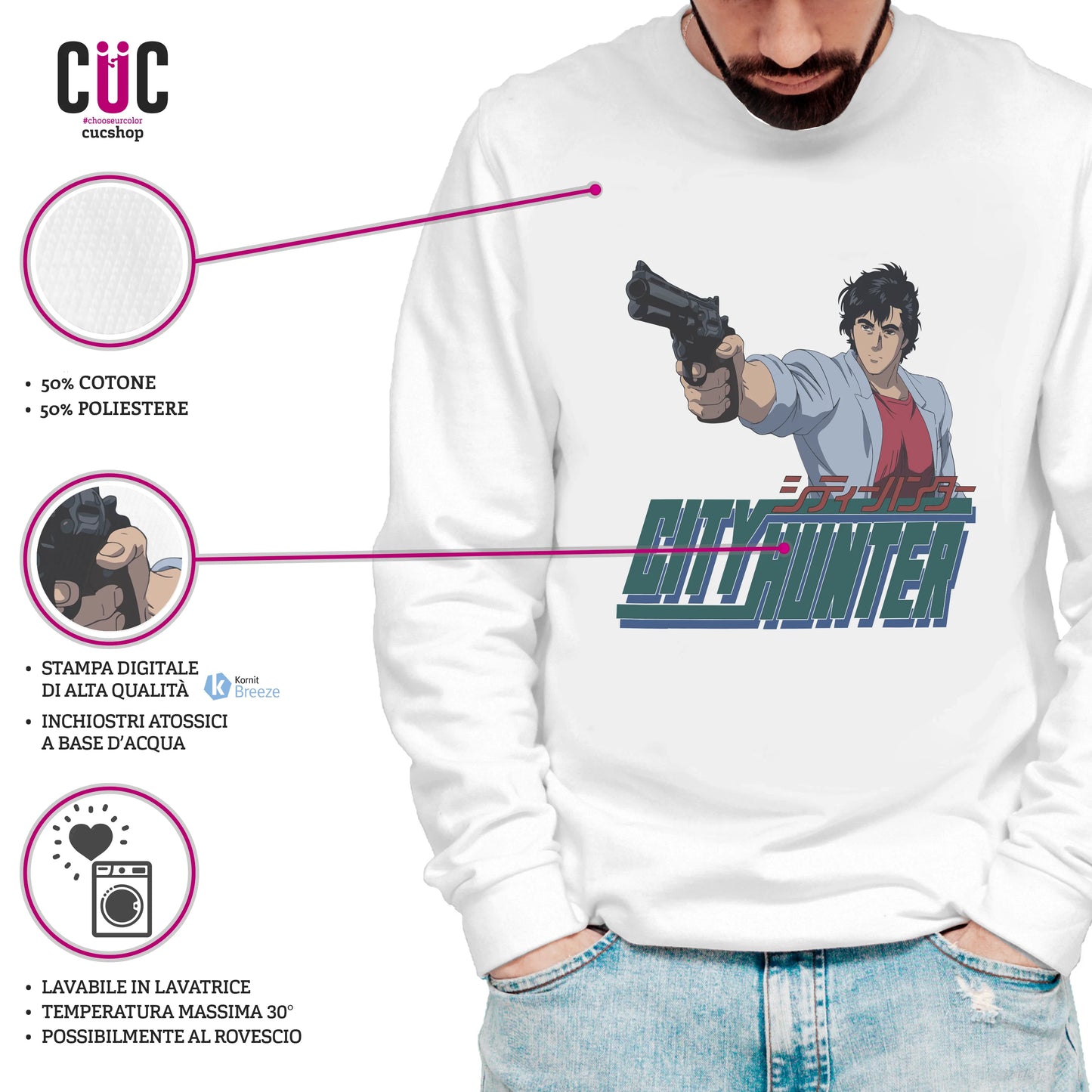 CUC GIROCOLLO City Hunter - Unisex ANIME MANGA #chooseurcolor