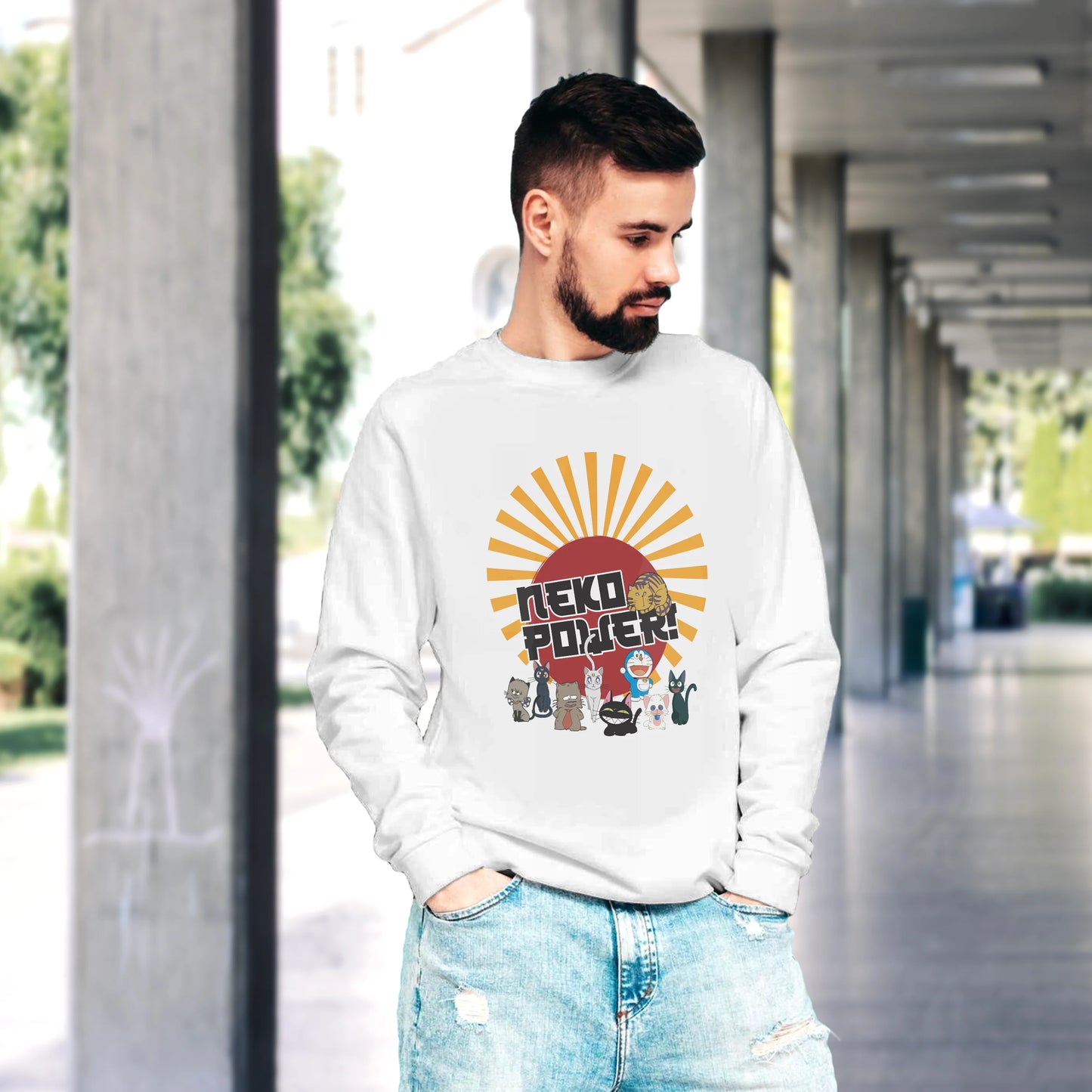 CUC GIROCOLLO Neko Power - Unisex - ANIME MANGA - Gatti Cartoni - #chooseurcolor