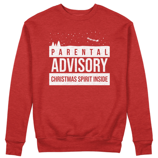 CUC GIROCOLLO Parental Advisory Christmas Spirit Inside - Unisex - Natale - Divertente - #chooseurcolor