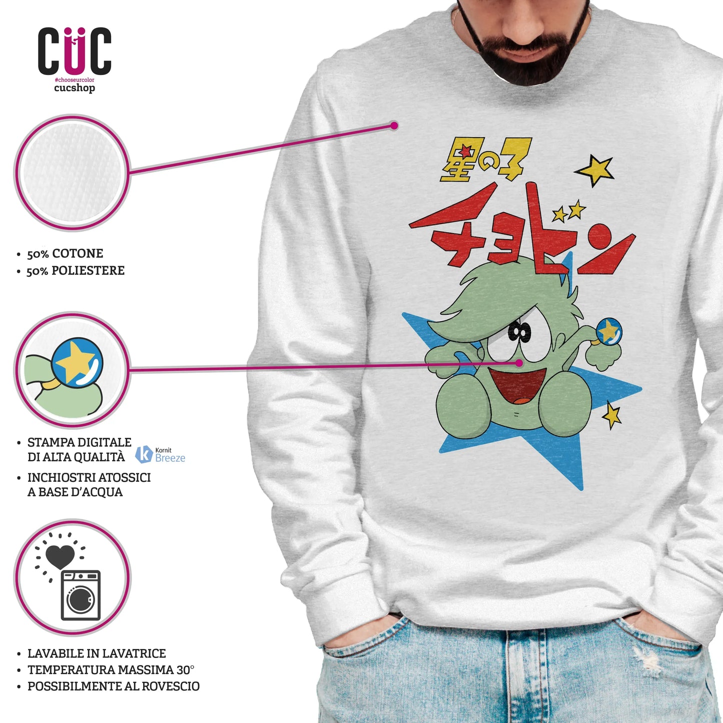 CUC GIROCOLLO CHOBIN il principe stellare - Unisex - ANIME MANGA #chooseurcolor