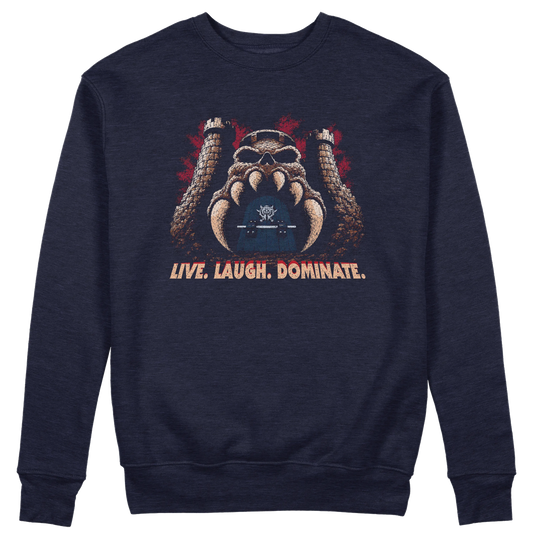 CUC GIROCOLLO LIVE LAUGH DOMINATE - Unisex - FILM - Divertente - CARTOON - HE MAN - MASTERS - #chooseurcolor