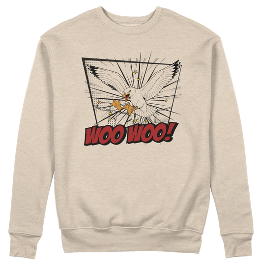 CUC GIROCOLLO CON LE ZAMPE DAVANTI - Unisex - PERSONAGGI FAMOSI - IL BECCO WOO WOO - Divertente - Gabbiani - #chooseurcolor