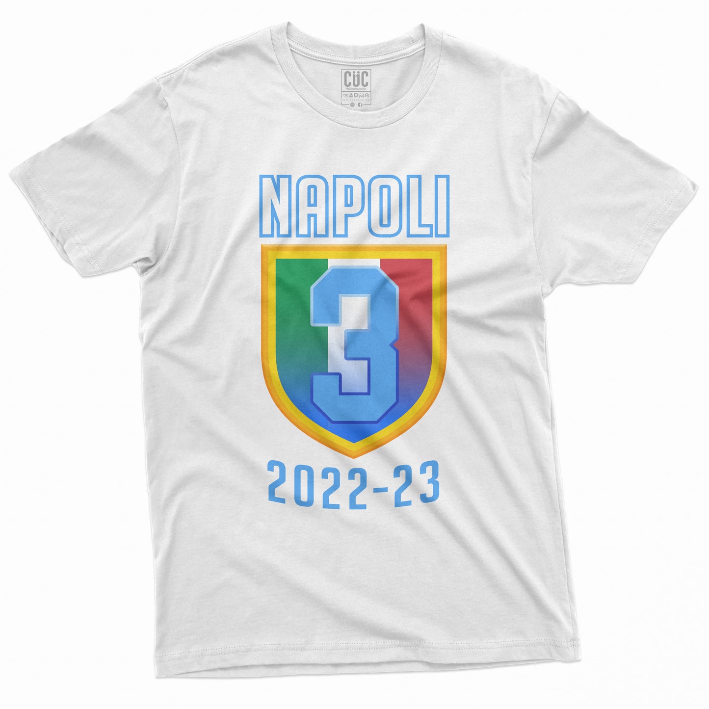 CUC T-Shirt NAPOLI - Scudetto - Campioni d'Italia - Calcio #chooseurcolor - CUC chooseurcolor