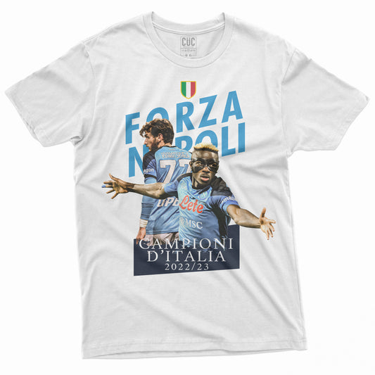 CUC T-Shirt NAPOLI - Top Players - Campioni d'Italia - Calcio #chooseurcolor - CUC chooseurcolor