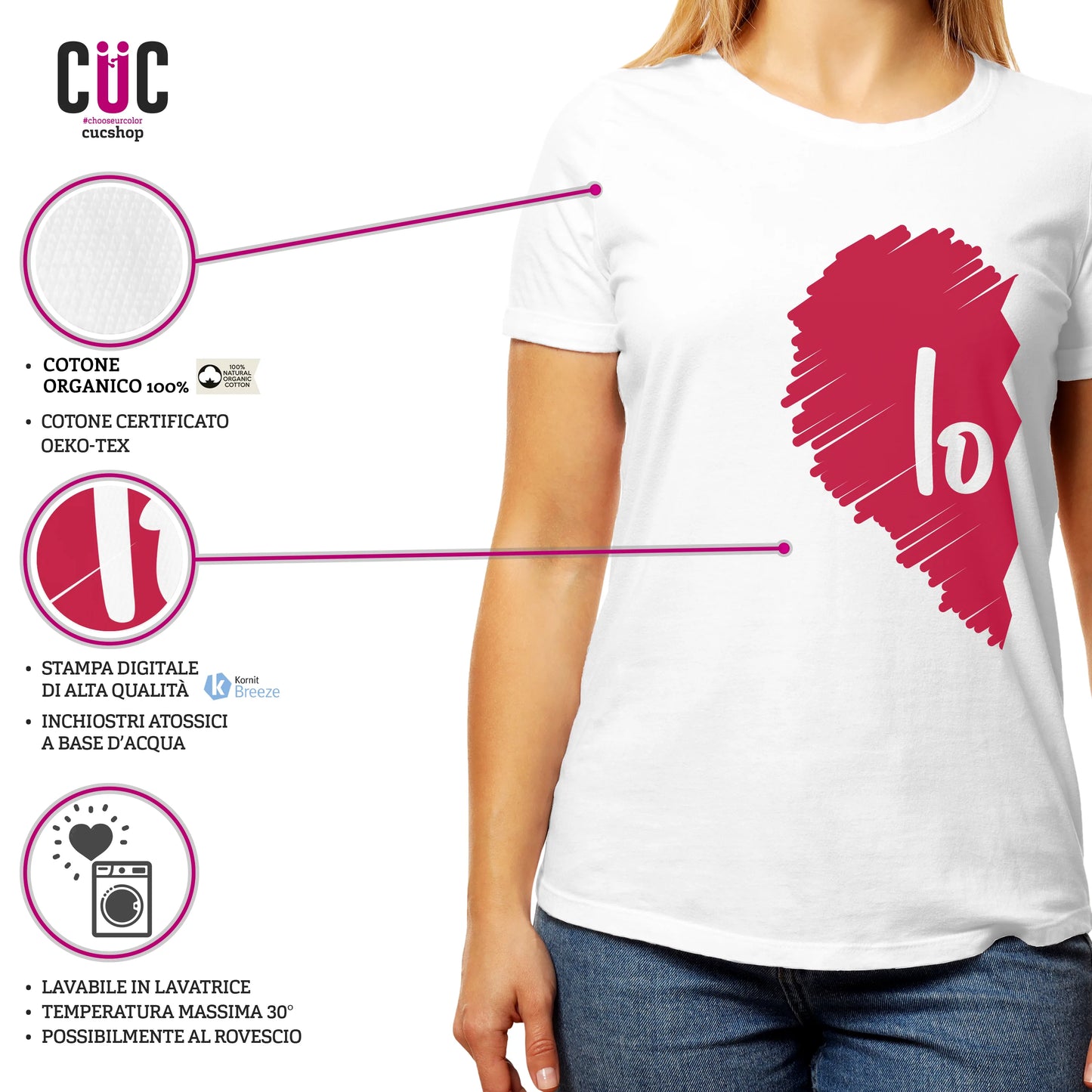 CUC T-SHIRT SAN VALENTINO LOVE - REGALO PER COPPIA - #chooseurcolor