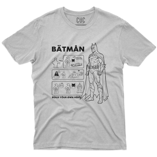 CUC T-SHIRT BATMAN BUILD YOUR HERO - FILM - Cult - Divertente - #chooseurcolor