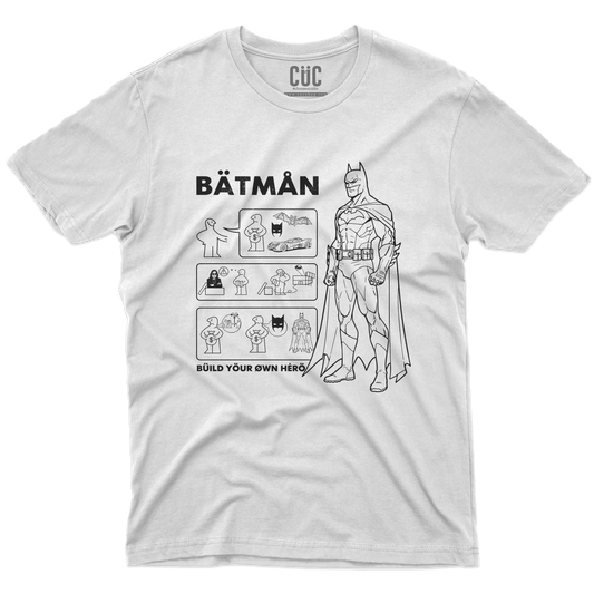CUC T-SHIRT BATMAN BUILD YOUR HERO - FILM - Cult - Divertente - #chooseurcolor