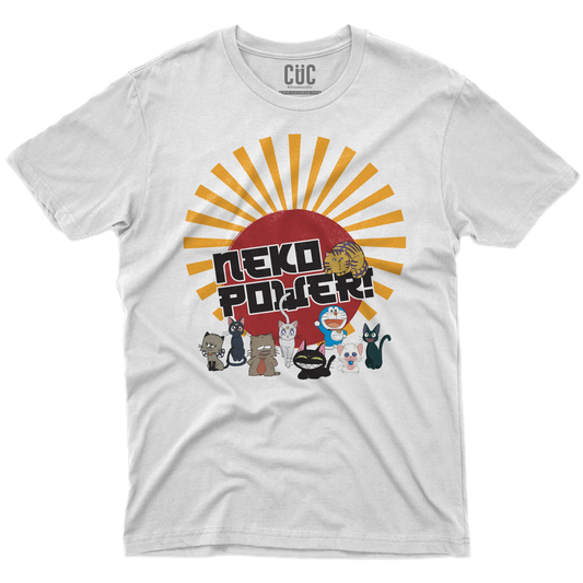 CUC T-SHIRT Neko Power - ANIME MANGA - Gatti Cartoni - #chooseurcolor