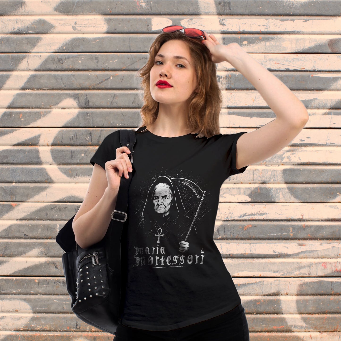 CUC T-SHIRT Maria Mortessori - PERSONAGGI FAMOSI - Black Metal - Divertente - #chooseurcolor