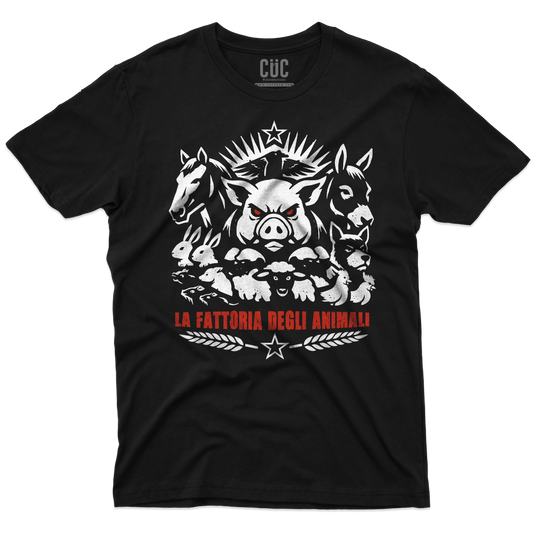 CUC T-SHIRT La fattoria degli animali - LIBRI - Orwell - #chooseurcolor