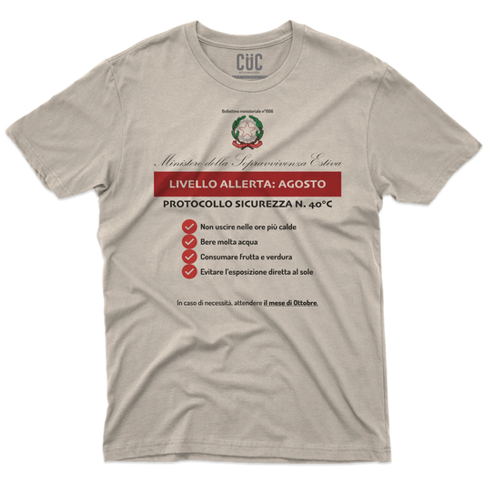 CUC T-SHIRT RACCOMANDAZIONI ESTIVE - PERSONAGGI FAMOSI - Estate - Divertente - Sopravvivenza - #chooseurcolor