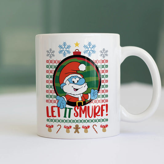 CUC TAZZA LET IT SMURF! - Natale - Regalo - Grande Puffo - #chooseurcolor