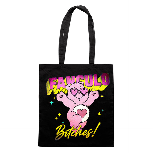 SHOPPER FANCULO BITCHES MEME DIVERTENTE ORSI DEL CUORE Nera #chooseurcolor