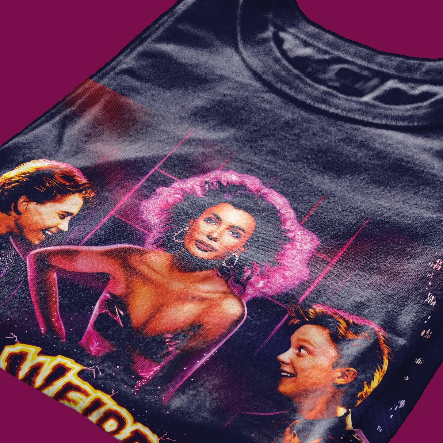T-SHIRT UNA DONNA ESPLOSIVA cult anni 80 fantascienza Blu #chooseurcolor