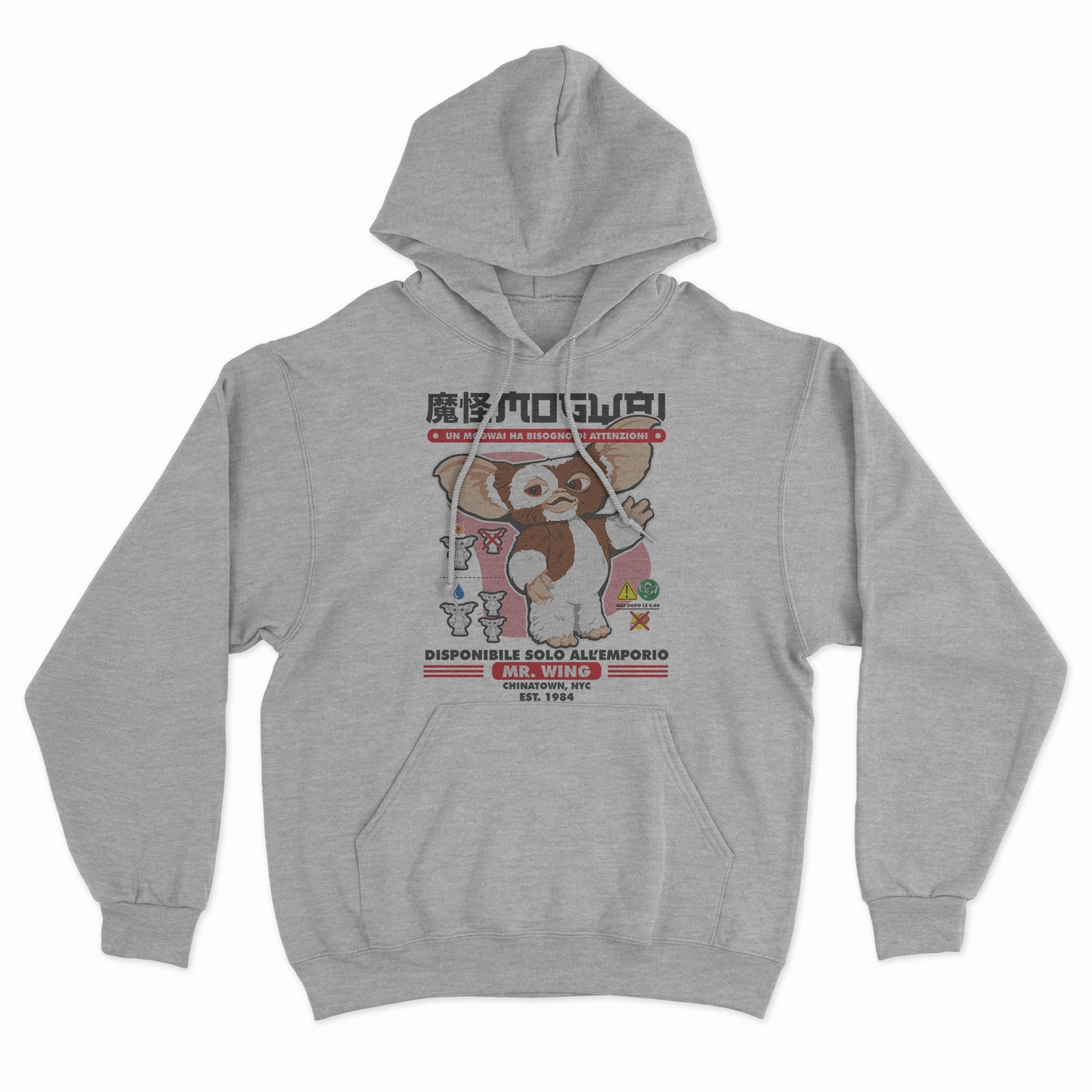 Felpa Cappuccio MOGWAI - dont feed after midnight - Gremlins #chooseurcolor