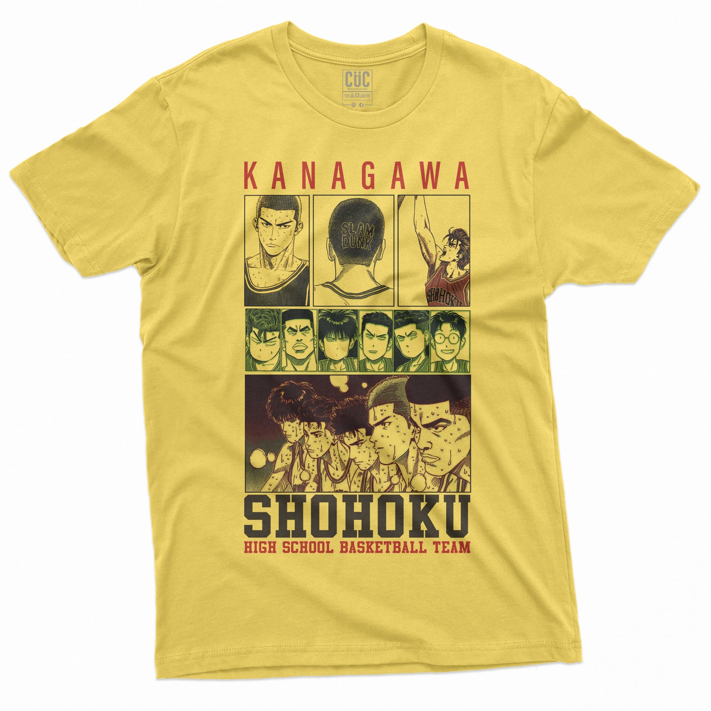 CUC T-Shirt SHOHOKU KANAGAWA - Basketball Team - Manga - Anime SLAM DUNK #chooseurcolor