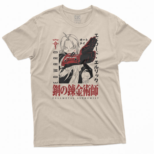 T-Shirt EDWARD FULLMETAL - Manga cult - Anime #chooseurcolor