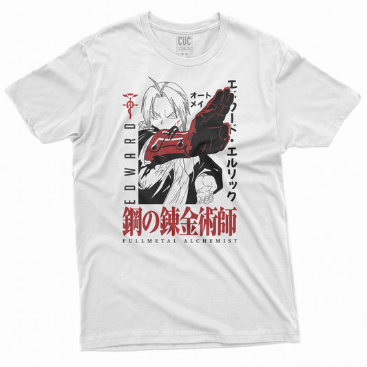 T-Shirt EDWARD FULLMETAL - Manga cult - Anime #chooseurcolor