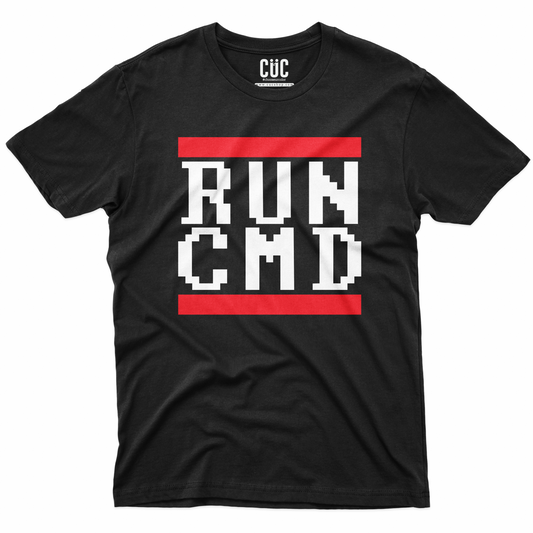 CUC T-Shirt RUN CMD - esperti di programmazione NERD #chooseurcolor