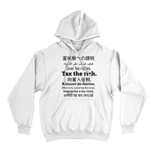 Felpa Cappuccio TAX THE RICH #chooseurcolor