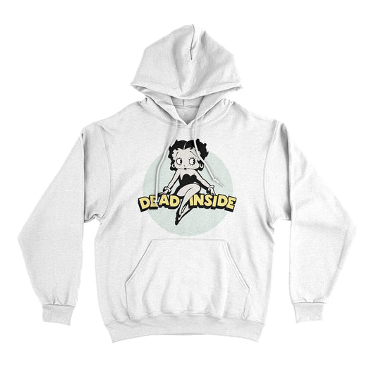 Felpa Cappuccio BETTY BOOP DEAD INSIDE Divertente Vintage #chooseurcolor
