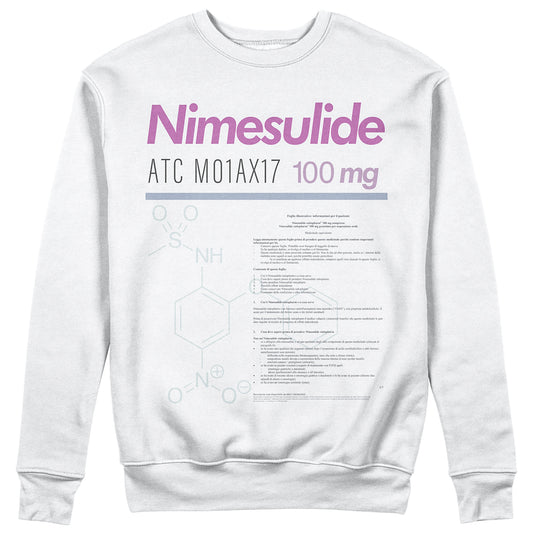 Felpa Girocollo NIMESULIDE - Farmaci generici - Divertente #chooseurcolor