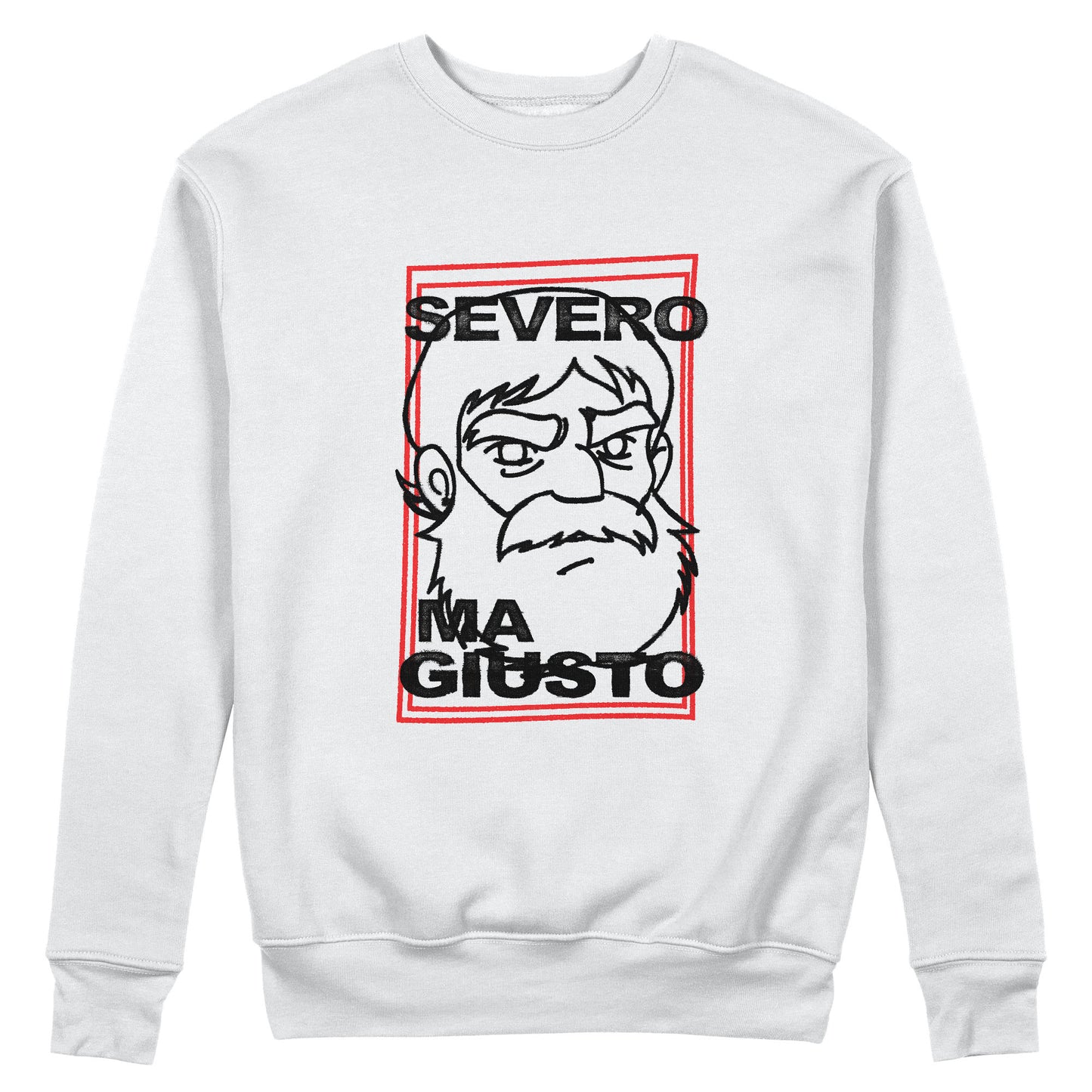 CUC Felpa Girocollo Unisex SEVERO MA GIUSTO - Nonno Heidi - Cartoon #chooseurcolor