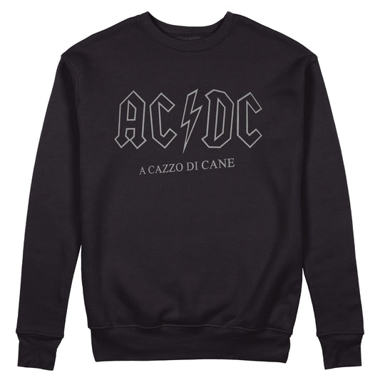 CUC Felpa Girocollo ACAZZODICANE Black - Boris - Crossover #chooseurcolor