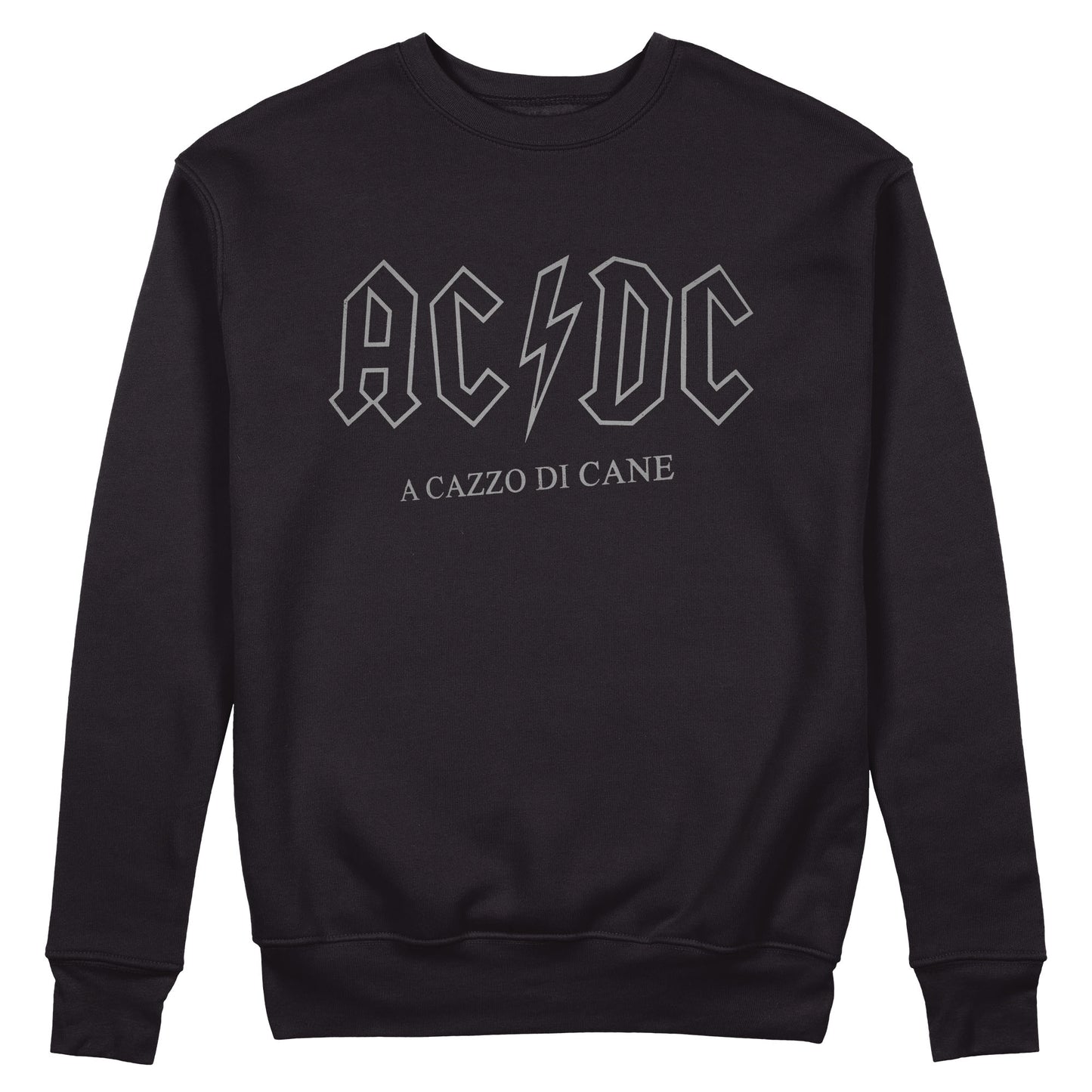 CUC Felpa Girocollo ACAZZODICANE Black - Boris - Crossover #chooseurcolor