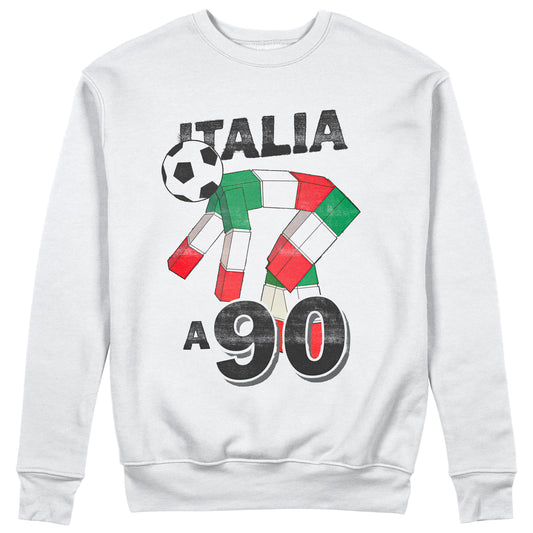 Felpa Girocollo Unisex ITALIA A 90 - Divertente - Vintage #chooseurcolor