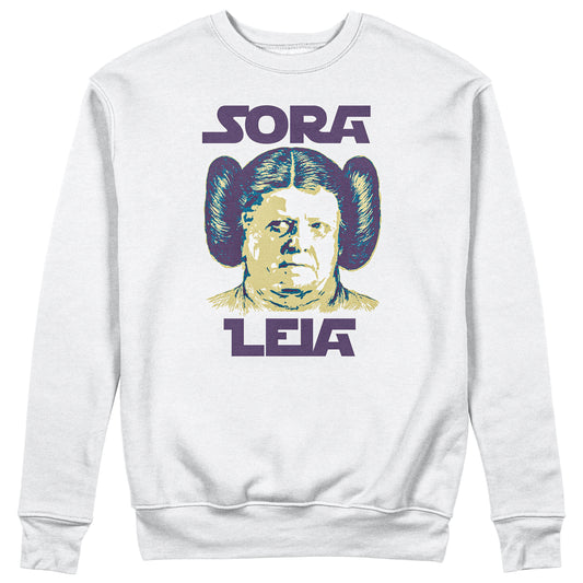 Felpa Girocollo Unisex SORA LEIA - Divertente - Mash Up #chooseurcolor