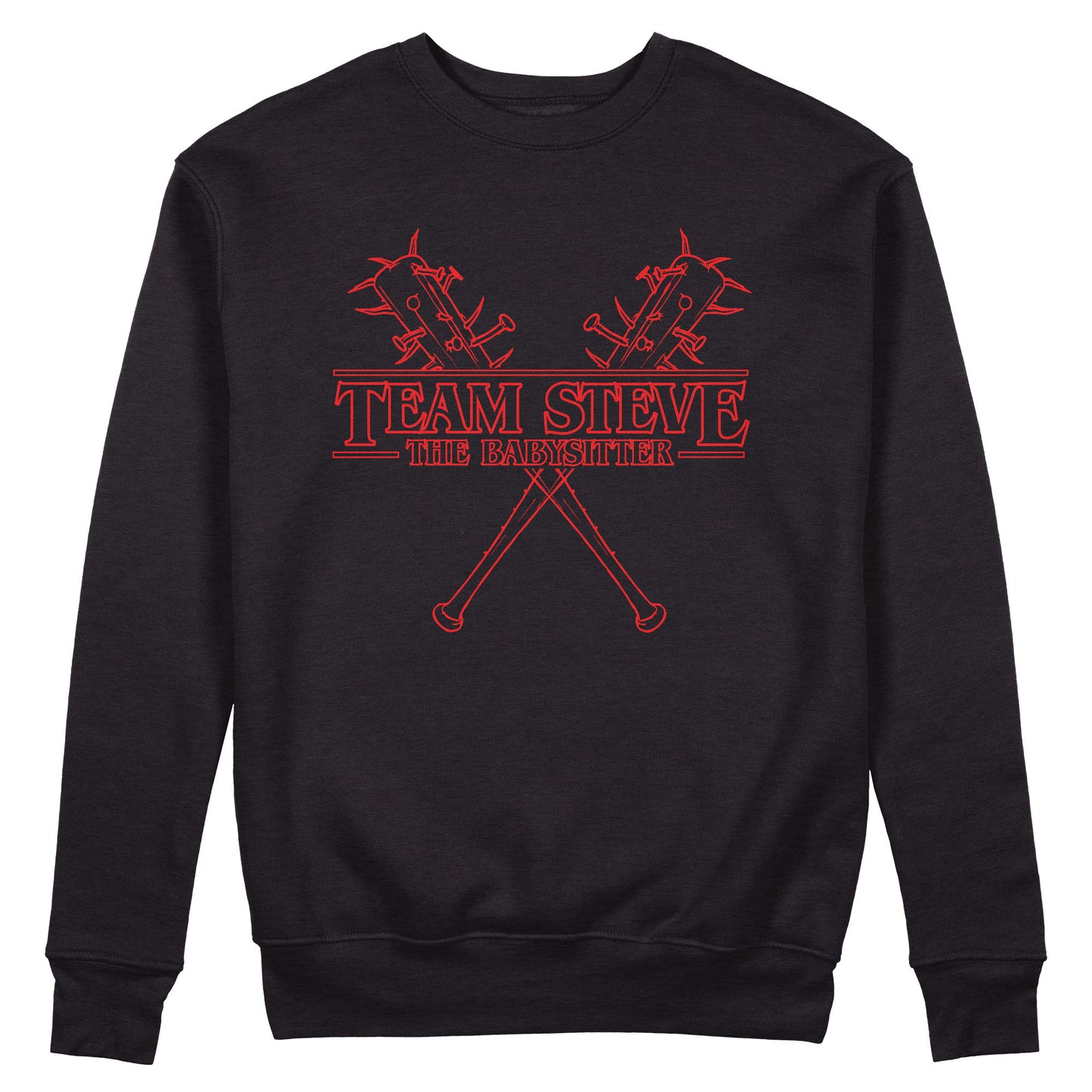 CUC Felpa Girocollo TEAM STEVE DARK Stranger Cult Serie Tv #chooseurcolor