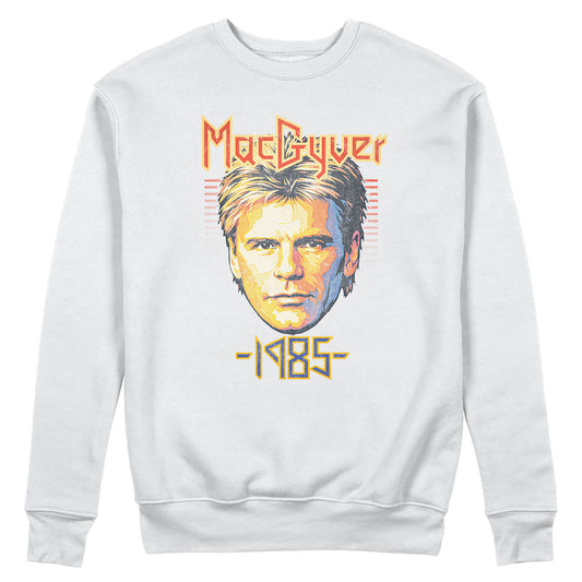 CUC Felpa Girocollo MACGYVER 1985 Cult Serie Tv Vintage #chooseurcolor