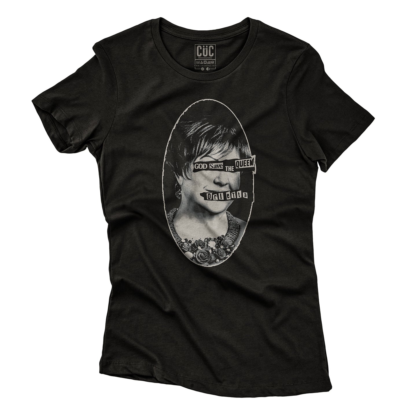 CUC T-Shirt GOD SAVE ORIETTA DARK - Orietta Berti - Sex Pistols #chooseurcolor