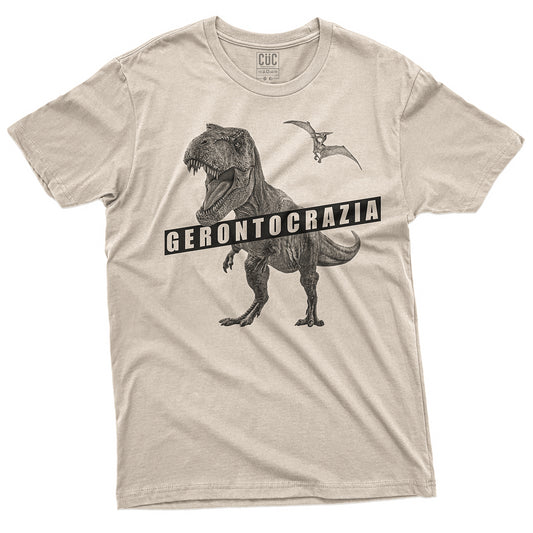CUC T-Shirt GERONTOCRAZIA - Tirannosauro - T Rex #chooseurcolor
