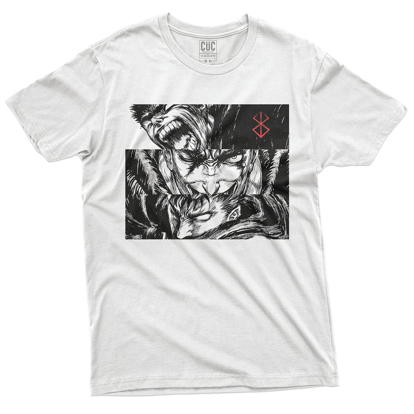 CUC T-Shirt BERSERK WHITE - Kentarō Miura - Manga #chooseurcolor