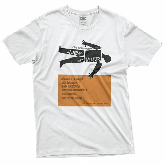 CUC T-Shirt ANATOMY OF A MURDER - Saul Bass - Movie Poster - #chooseurcolor
