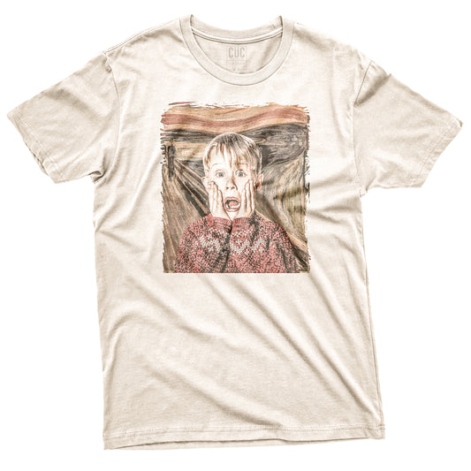 CUC T-Shirt HOME ALONE Kevin - Munch - l'Urlo - Natale #chooseurcolor
