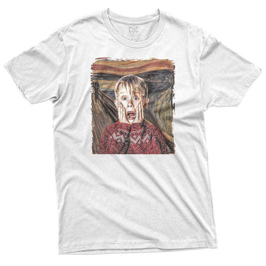 CUC T-Shirt HOME ALONE Kevin - Munch - l'Urlo - Natale #chooseurcolor