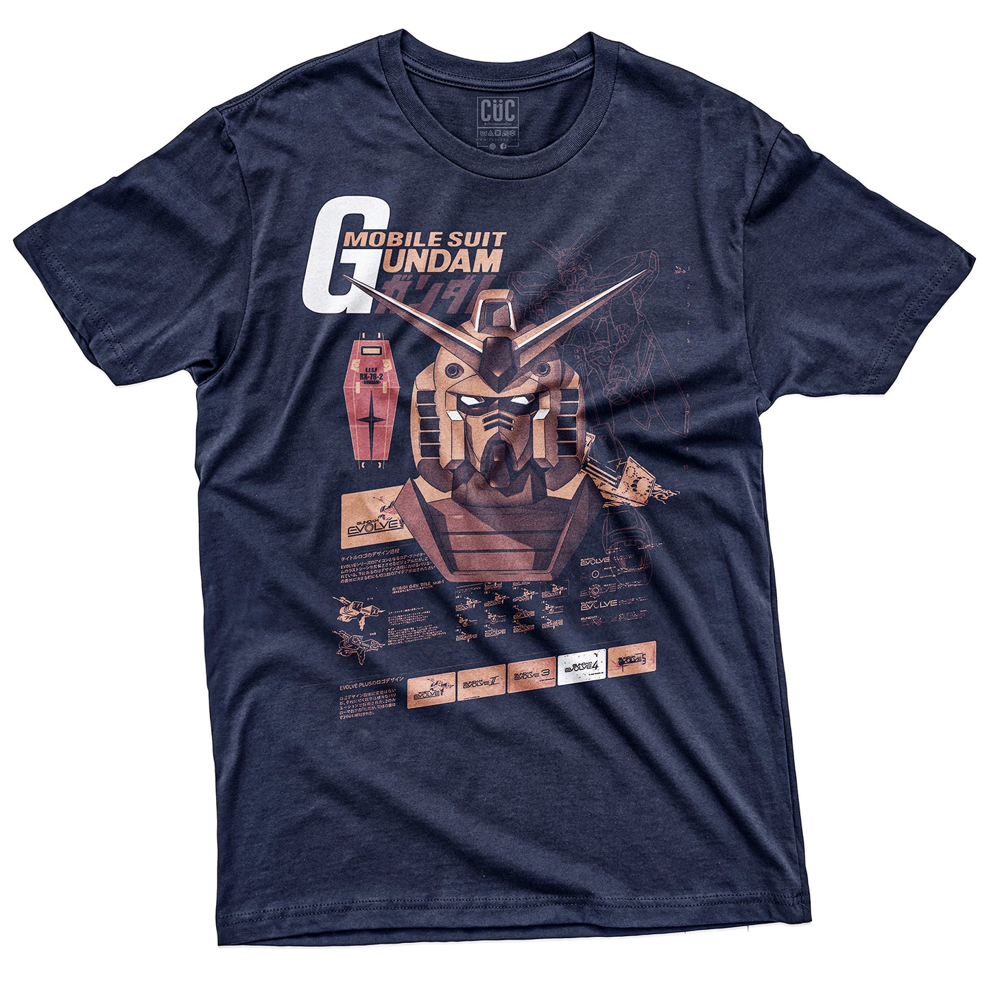 CUC T-Shirt GUNDAM DARK - Manga - Anime Cult #chooseurcolor