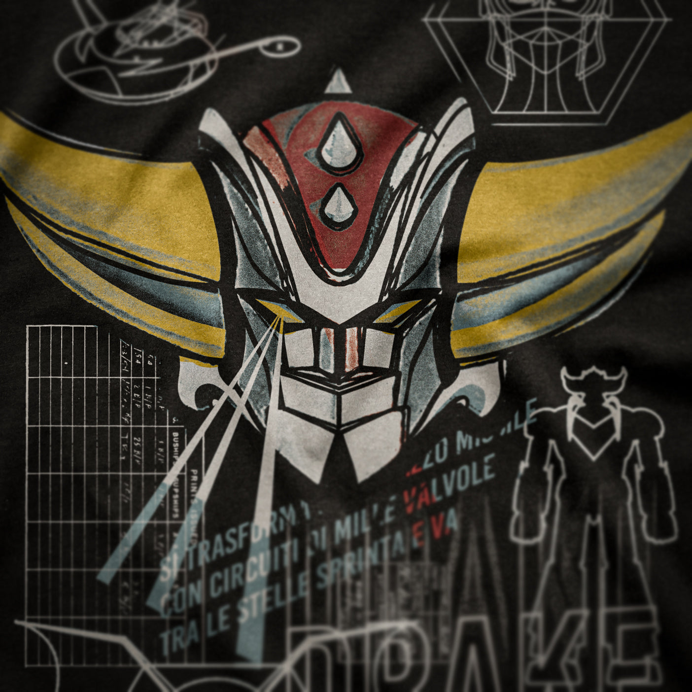 CUC T-Shirt GOLDRAKE DARK - Ufo Robot - Anime #chooseurcolor