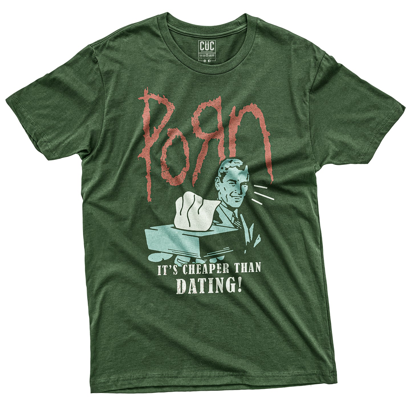 CUC T-Shirt PORN KORN - Divertente #chooseurcolor