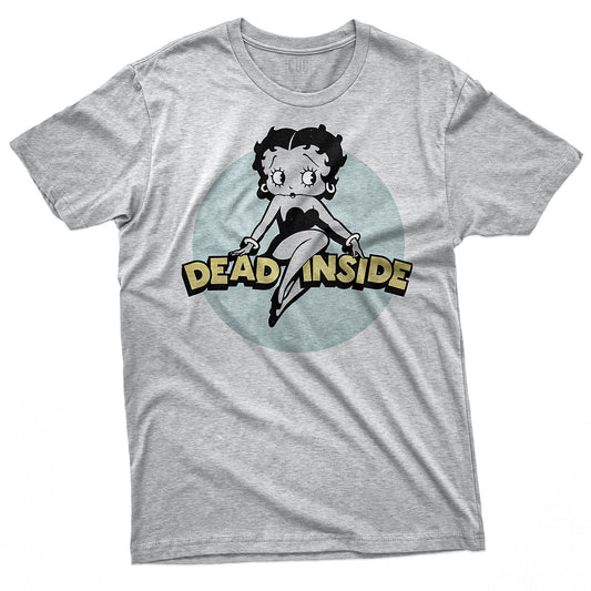 T-SHIRT BETTY BOOP DEAD INSIDE Divertente Vintage #chooseurcolor