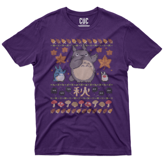 CUC T-Shirt Xmas Maglione - TOTORO NATALE #chooseurcolor