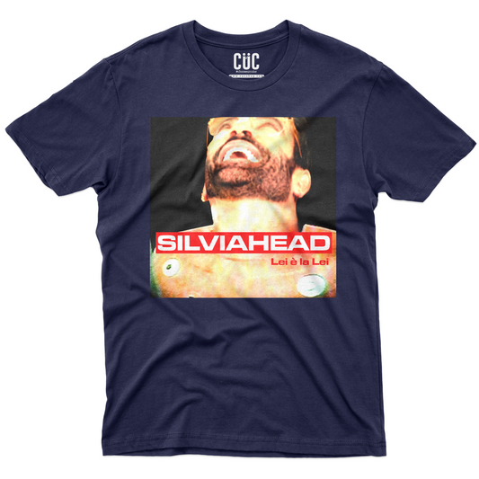 CUC T-Shirt SIIIIILVIAH - Gianni reaction - meme social virale blu navy #chooseurcolor