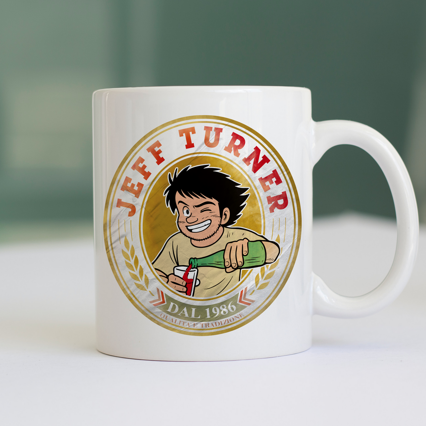 Tazza JEFF TURNER - qualità e tradizione holly - meme anime e manga #chooseurcolor