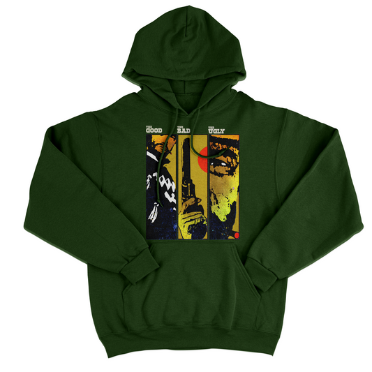 Felpa Cappuccio IL BUONO IL BRUTTO IL CATTIVO - western movie cult #chooseurcolor