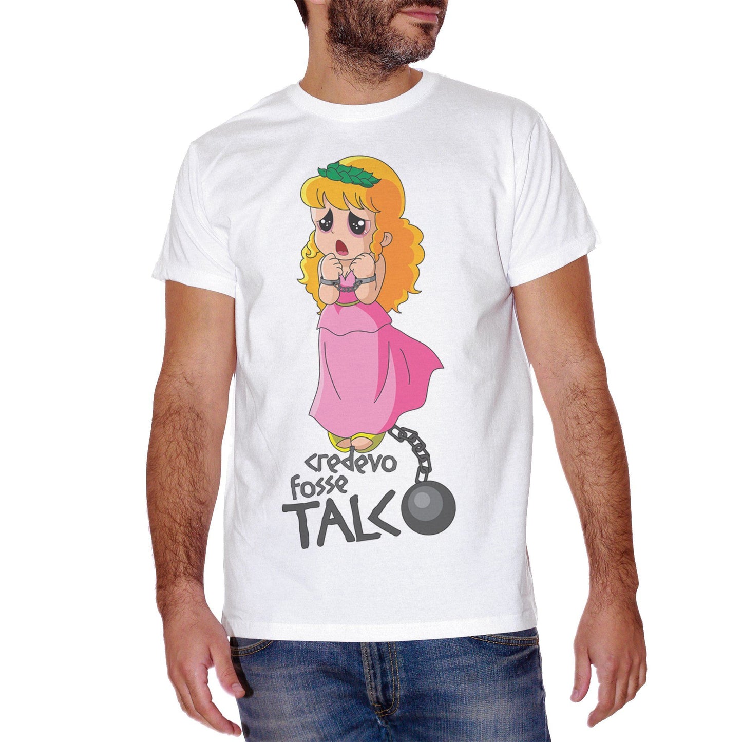 Pale Violet Red T-Shirt Pollon Credevo Fosse Talco Cartoon - SPORT CucShop