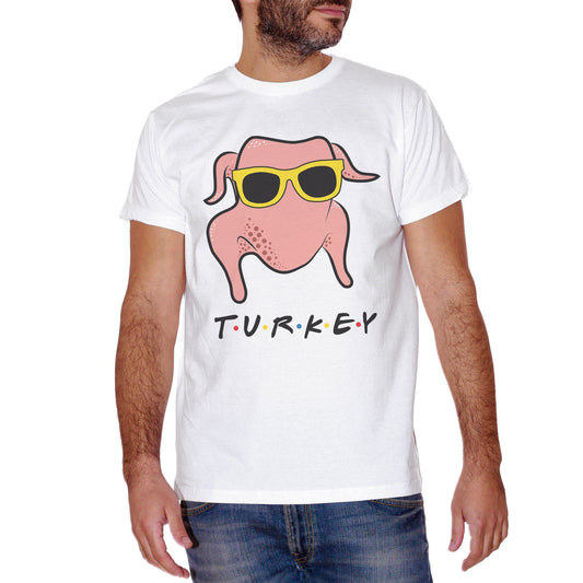 Tan T-Shirt Friends Turkey Chicken Sunglasses Tacchino Serie - FILM CucShop