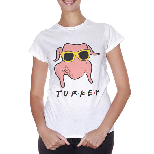 Tan T-Shirt Friends Turkey Chicken Sunglasses Tacchino Serie - FILM CucShop